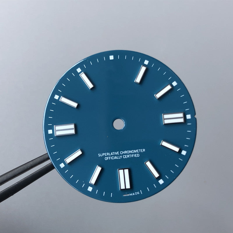 BLUE RLX DIAL WITH LOGO AND CROWN 28.5MM NH35