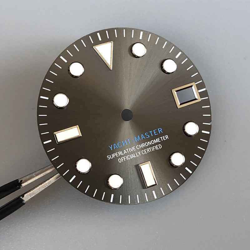 No.2 yatch-master dial with s logo 285mm green lume