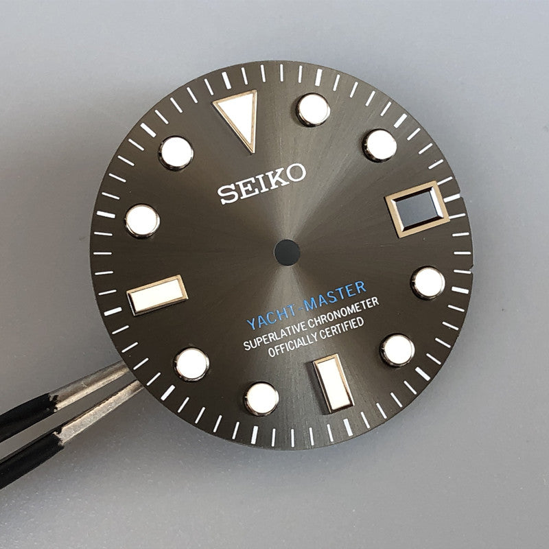 No.2 yatch-master dial with s logo 285mm green lume