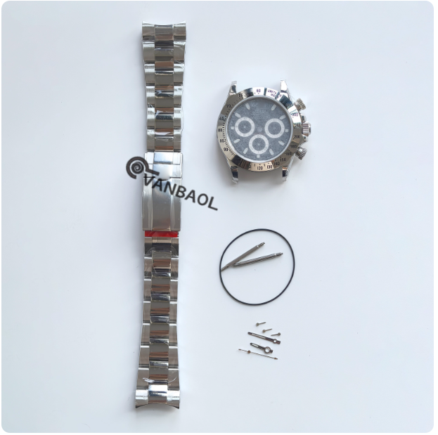 Panda Di case set compatible with 7750 movement 316 stainless steel sapphire