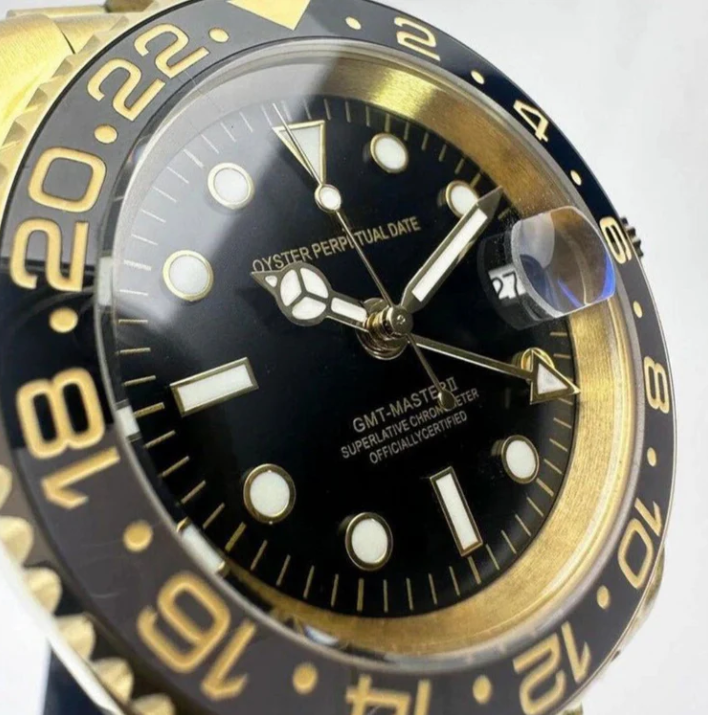 No.29 WATCH MOD GMTEIKO | GOLD AND BLACK | JUBILEE STRAP