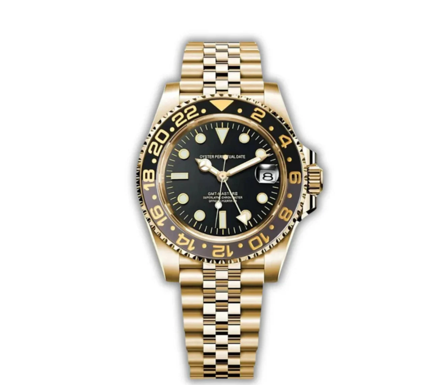 No.29 WATCH MOD GMTEIKO | GOLD AND BLACK | JUBILEE STRAP