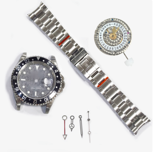 Vintage GMT16710 case set compatible with 3186 movement