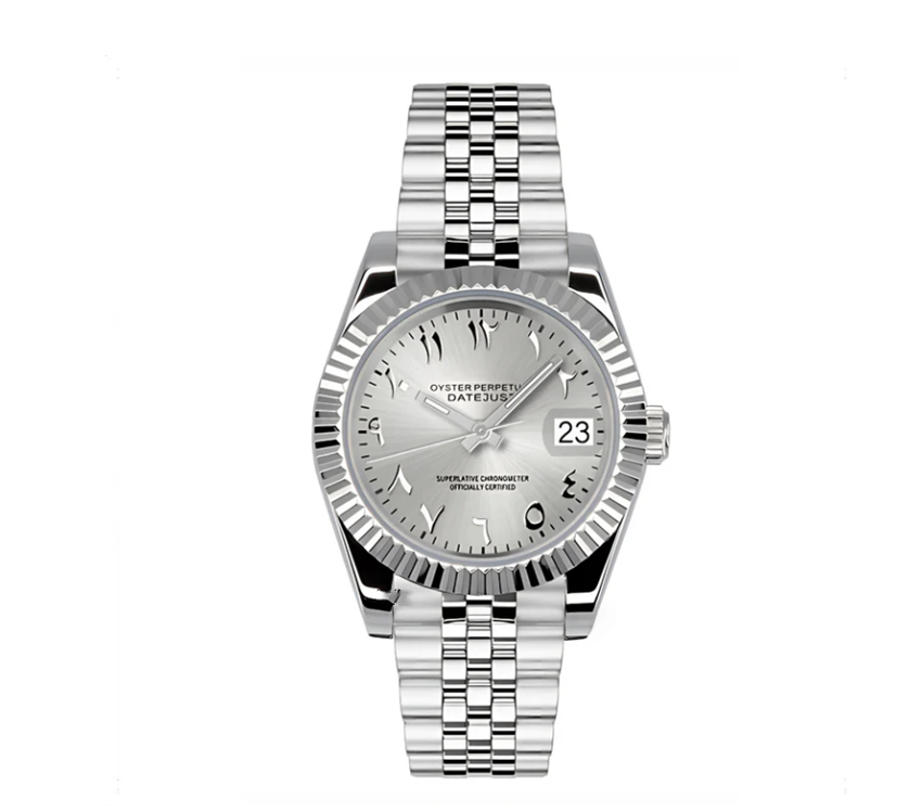 No.47 WATCH MOD JUST ARABIC DIAL GREY