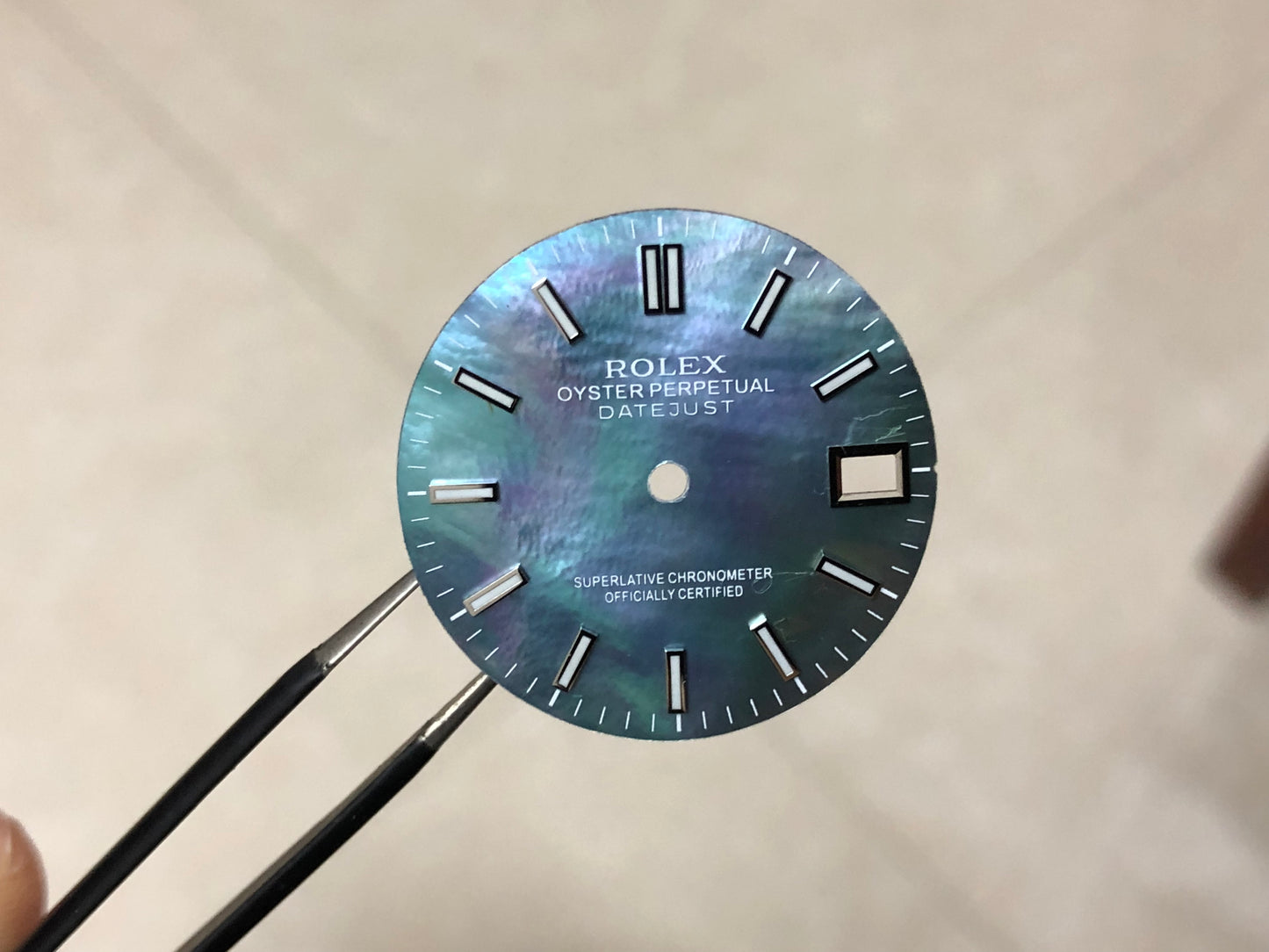 R9 dial 28.5mm green lume