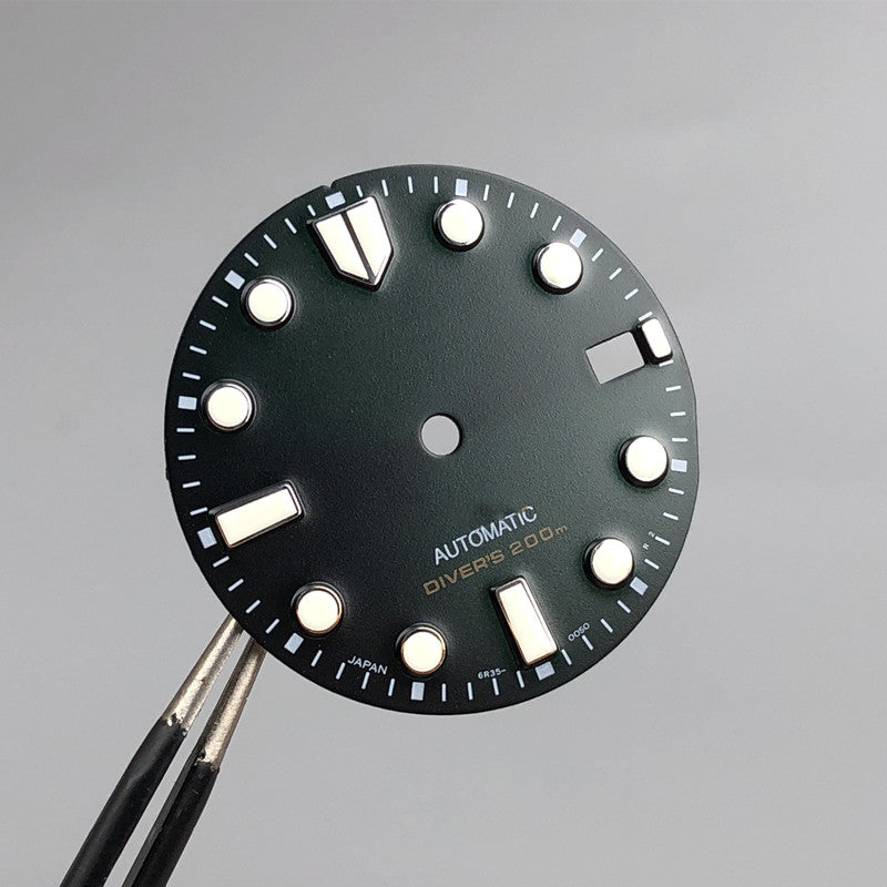 Seiko-watch dial spb187 green color 28.5mm OEM product