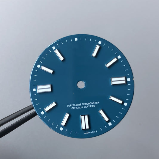 BLUE RLX DIAL WITH LOGO AND CROWN 28.5MM NH35
