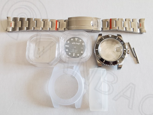 40mm Black Water Ghost Green Water Ghost Full Case Compatible with 3135 Movement