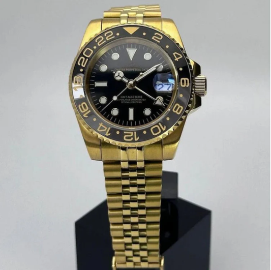 No.29  WATCH MOD GMTEIKO | GOLD AND BLACK | JUBILEE STRAP
