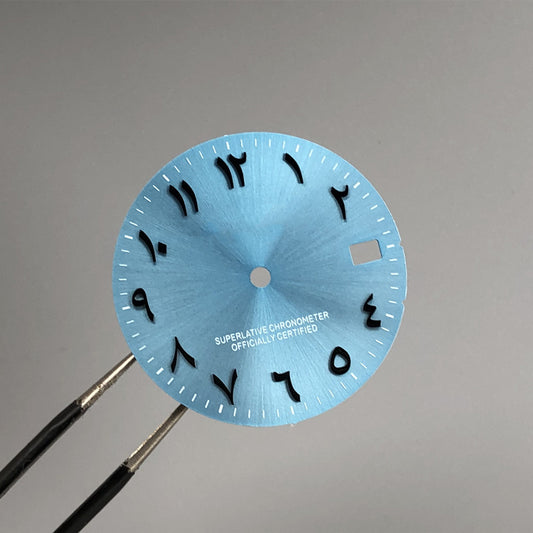 c3 blue dial 28.5mm with s logo