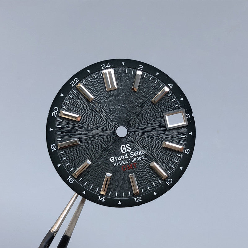 No 26.1 black dial with gs logo fit 3.0 and 3.8 28.5mm no lume