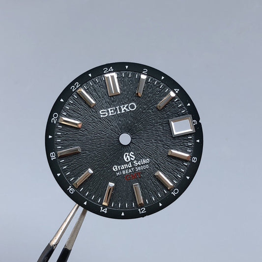 No 26.1 black dial with gs logo fit 3.0 and 3.8 28.5mm no lume