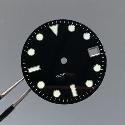 30.1 yatch dial with s logo green lume 28.5mm fit 3.0 and 3.8