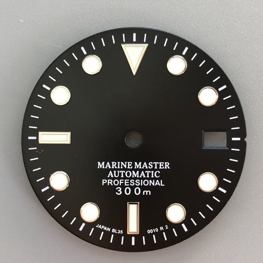 15 dial with s logo black 28.5mm