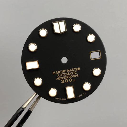 20.3  black golden dial with slogo