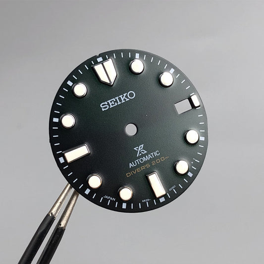 Seiko-watch dial spb187 green color 28.5mm  OEM product