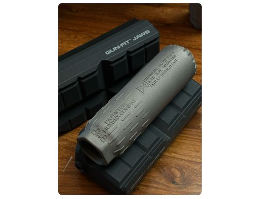 The new version of HUXWRX FLOW 556K features a front barrel decoration that FBI prefers to use