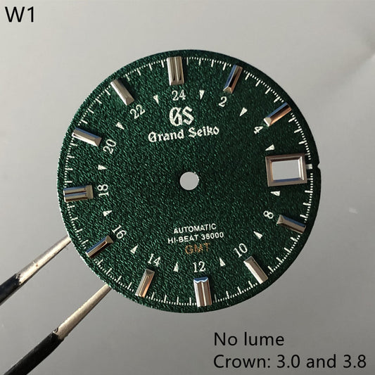 W1 28.5MM DIAL WITH LOGO NO LUME FIT nh35 movment